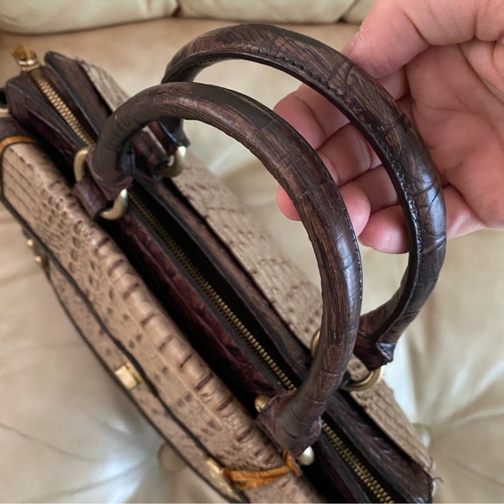 Gorgeous Brahmin Annabelle Tricolor Satchel w/Strap - Picture 6 of 7